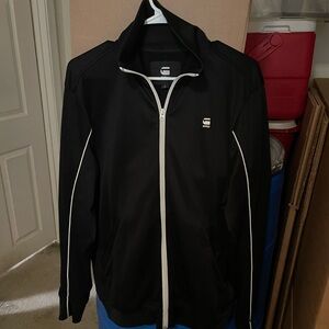 G-Star Black Windbreaker Jacket Lightweight Athletic Style